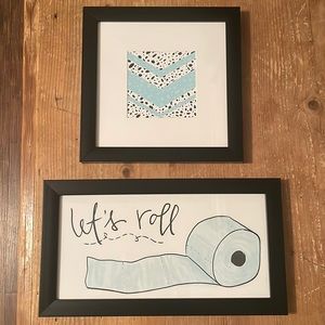Framed Wall Art- 2 Prints